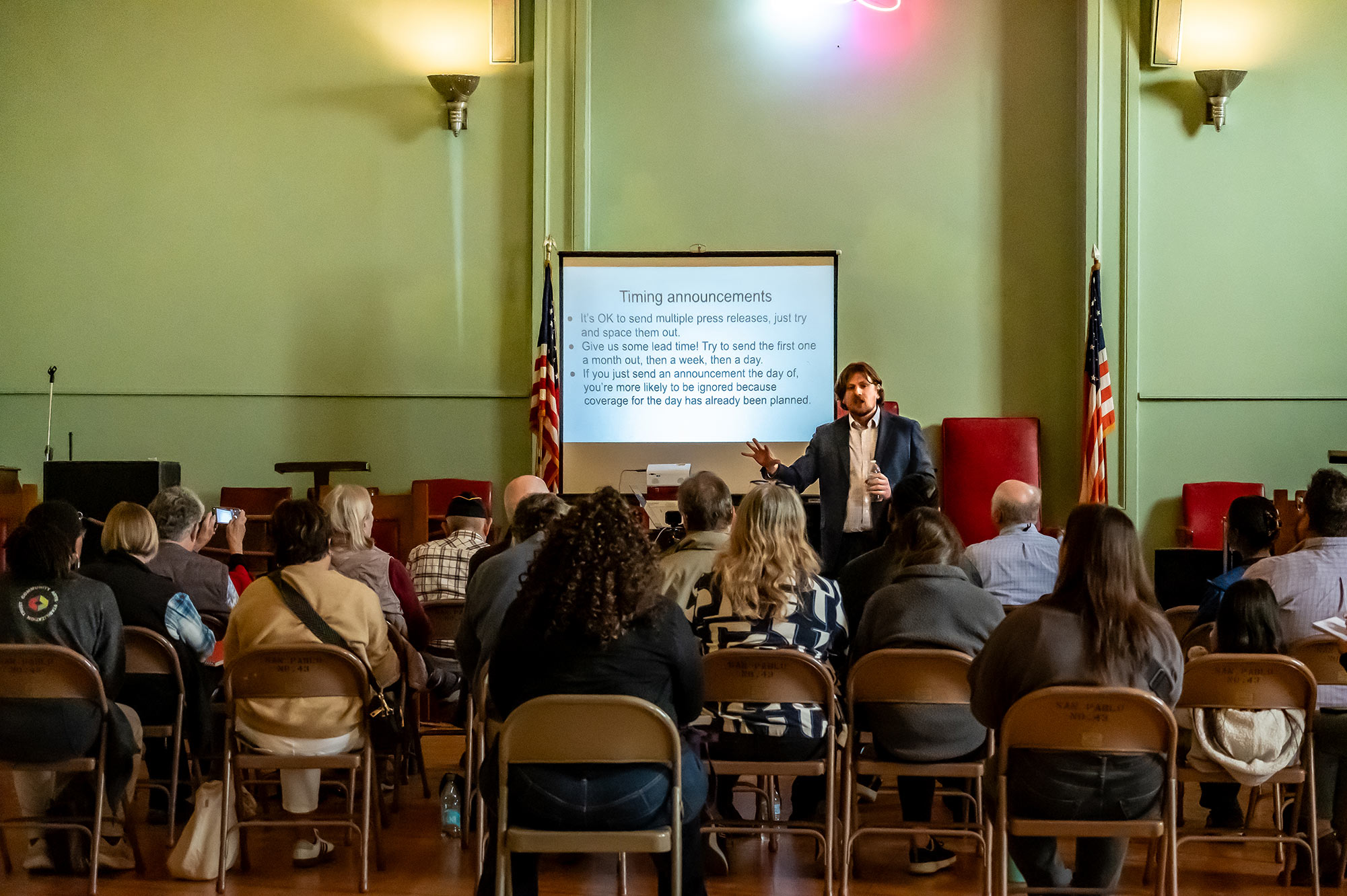 A Vallejo Sun presentation providing local business training in media and event promotion.